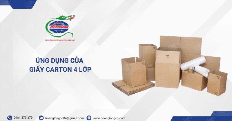 Ứng dụng của giấy carton sóng 4 lớp