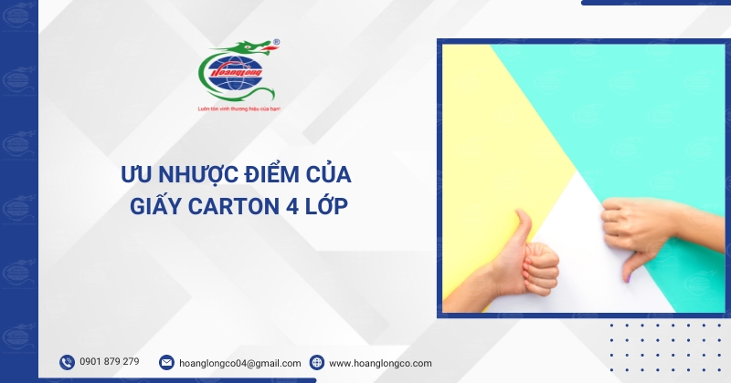 Ưu nhược điểm của giấy carton sóng 4 lớp