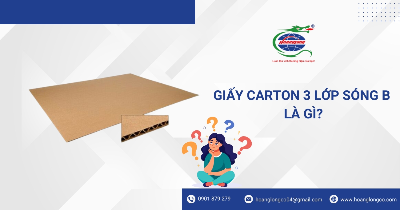 Giấy carton 3 lớp sóng B là gì?