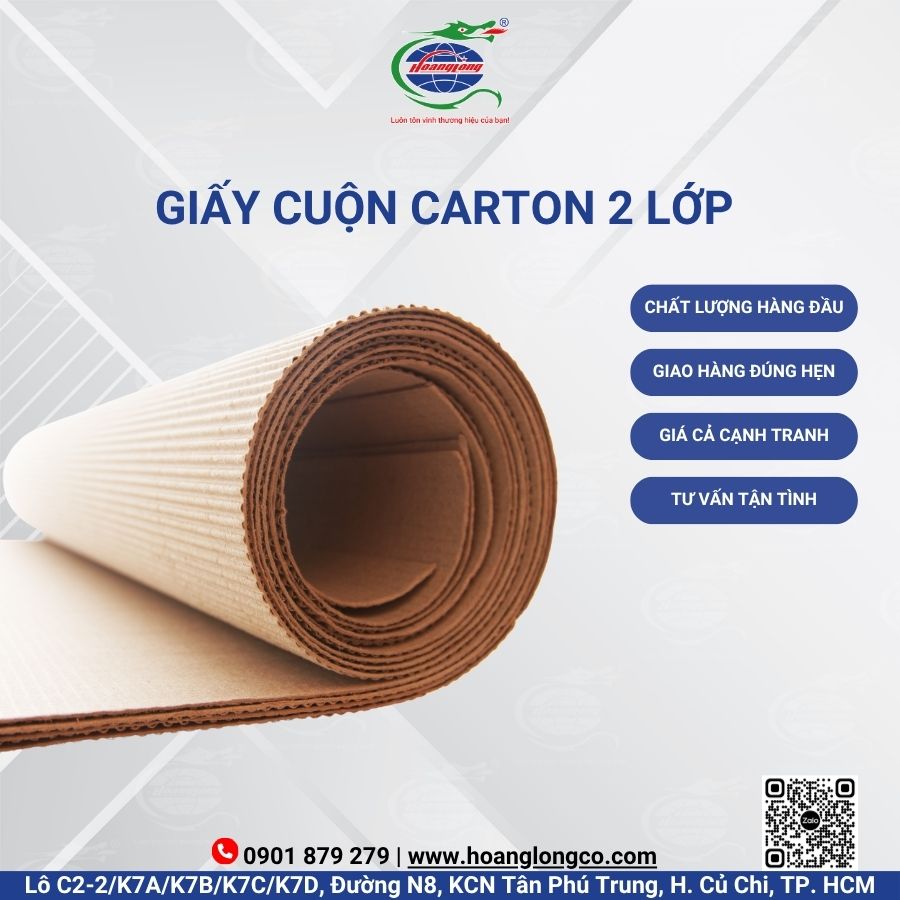 Giấy cuộn carton 2 lớp