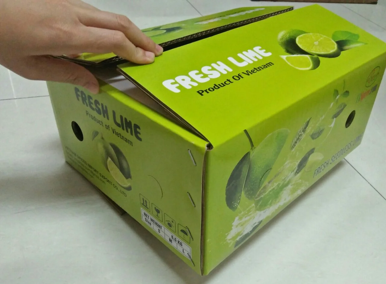 Các đặc điểm của thùng carton đựng trái cây xuất khẩu