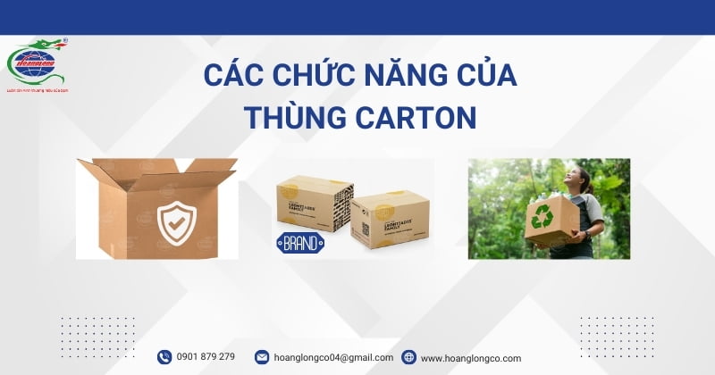 Các chức năng của thùng carton