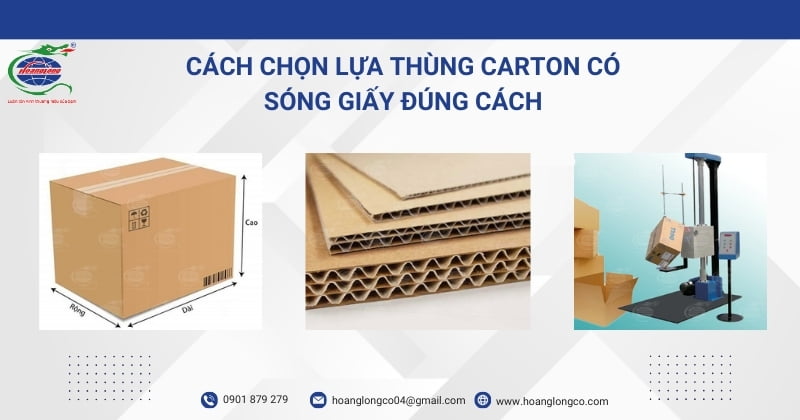 Cách chọn lựa thùng carton có sóng giấy đúng cách