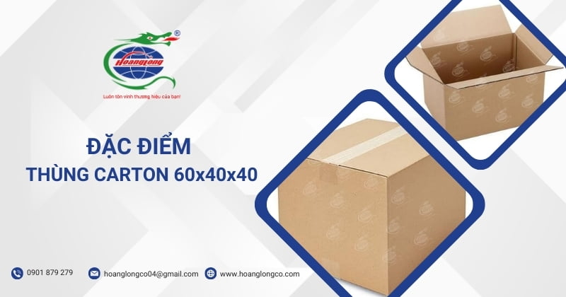 Đặc điểm thùng carton 60x40x40