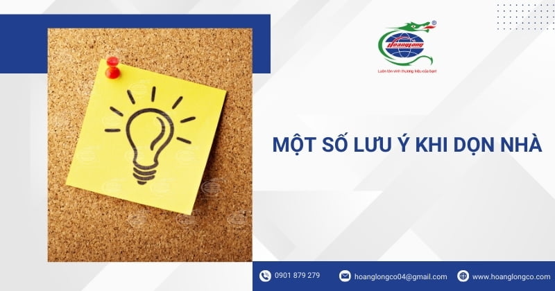 Một số lưu ý khi dọn nhà