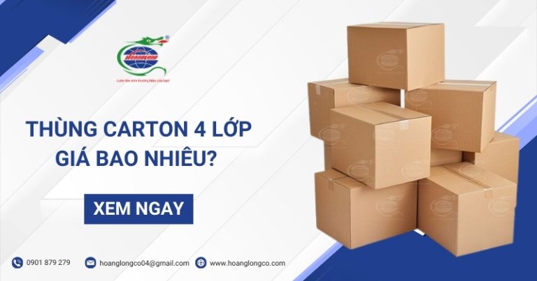 Thùng Carton 4 Lớp Giá Bao Nhiêu?