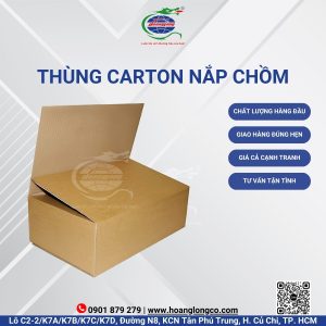 Thùng carton nắp chồm