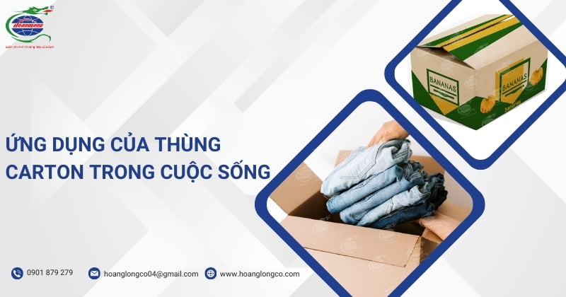 Ứng dụng của thùng carton trong cuộc sống