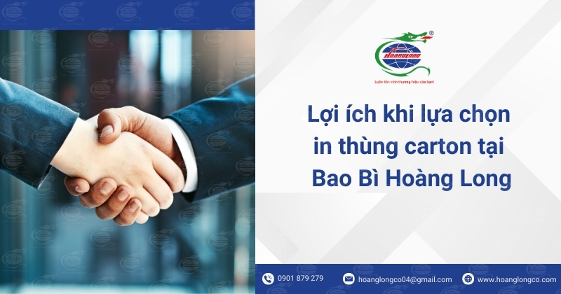 Lợi ích khi lựa chọn in thùng carton tại Bao Bì Hoàng Long