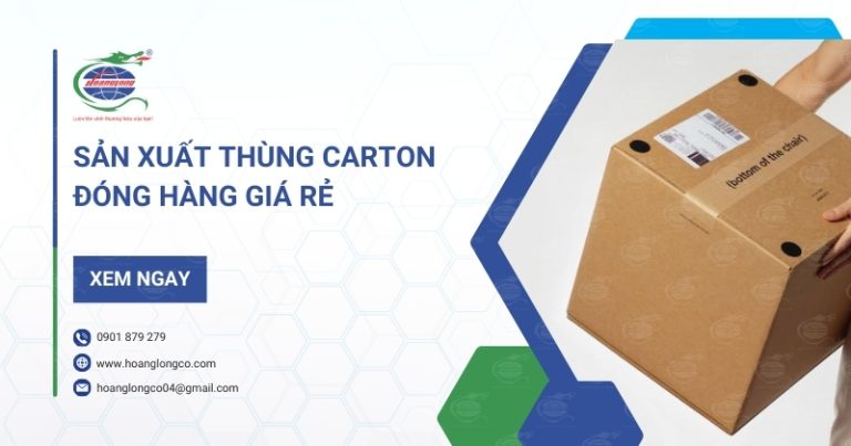 Sản Xuất Thùng Carton Đóng Hàng Giá Rẻ