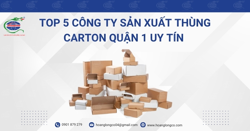 Top 5 công ty sản xuất thùng carton quận 1 uy tín