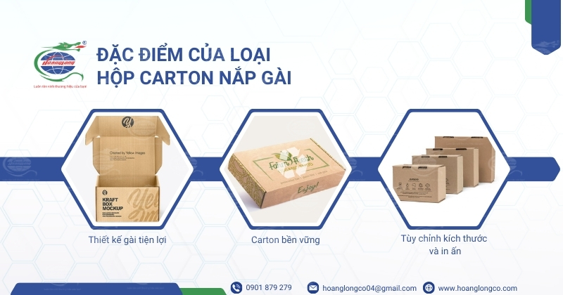 Đặc điểm của loại hộp carton nắp gài