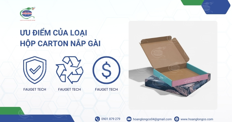 Ưu điểm của loại hộp carton nắp gài