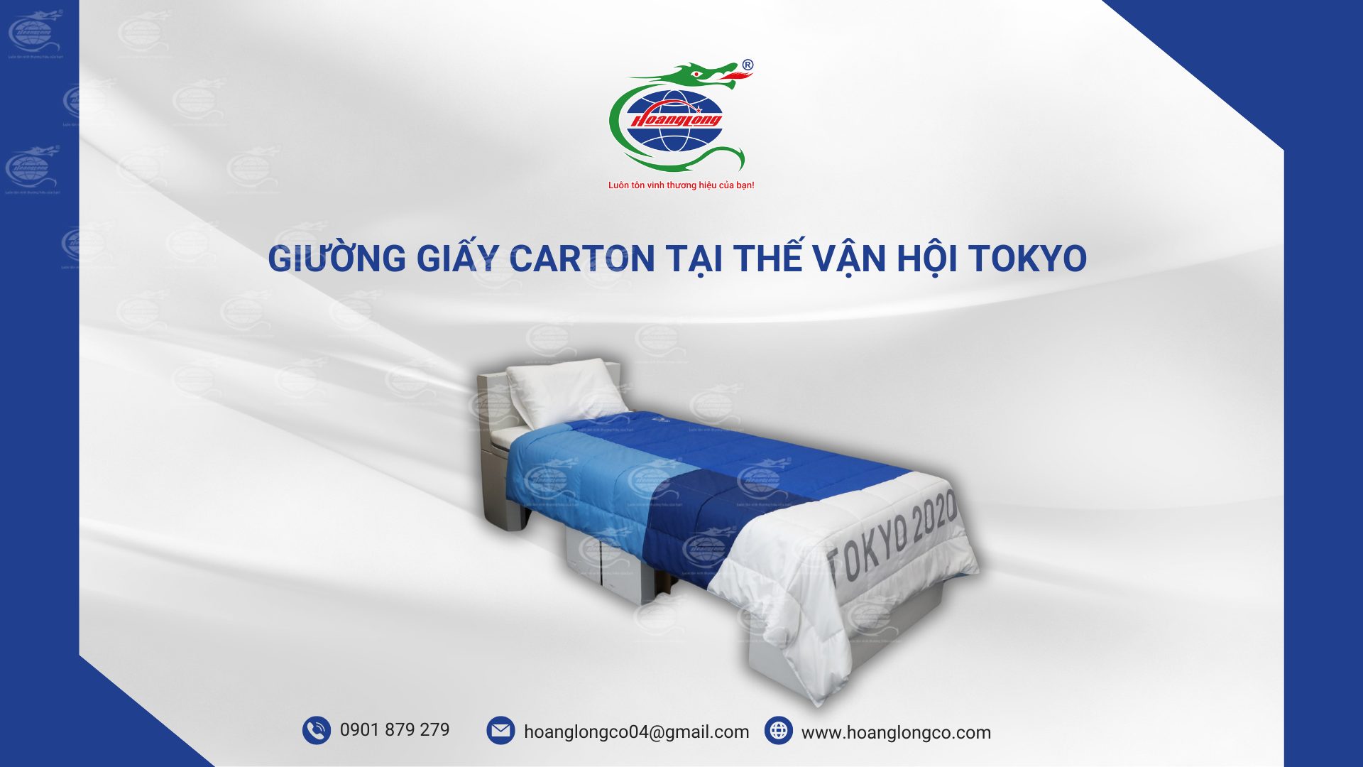 giường giấy carton tại thế vận hội Tokyo