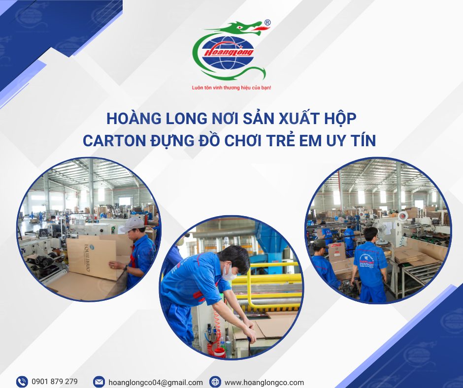 Hoàng Long nơi sản xuất hộp carton cho trẻ em uy tín 