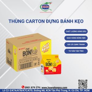 THÙNG CARTON ĐỰNG BÁNH KẸO
