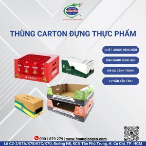 Thùng carton đựng thực phẩm